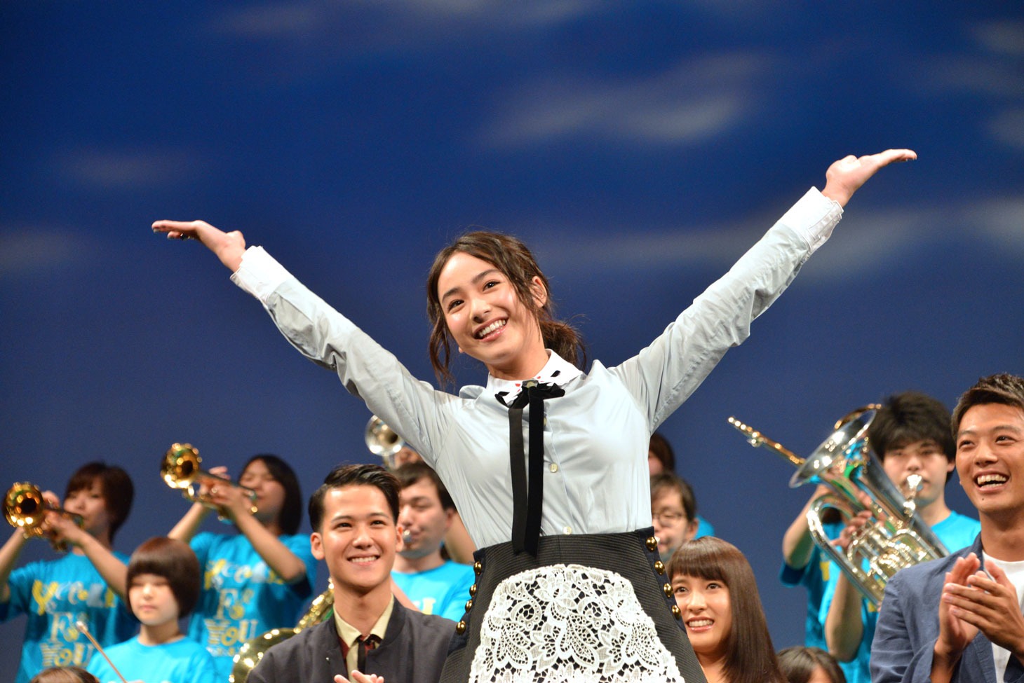 「青空エール」完成披露試写会にて、平祐奈。