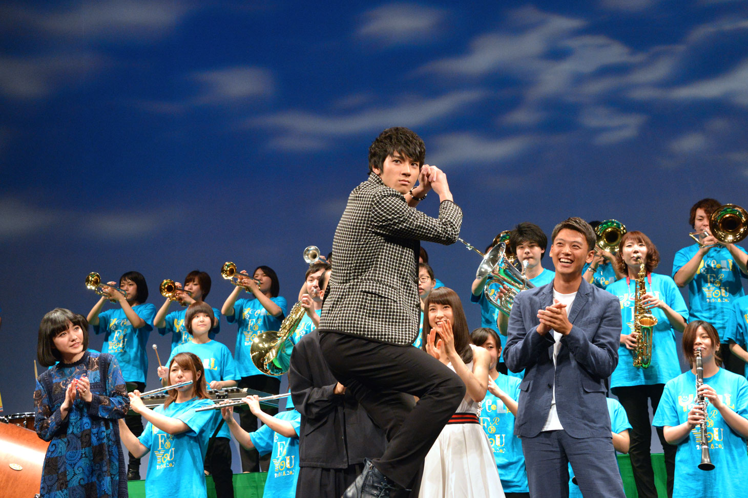 「青空エール」完成披露試写会にて、山田裕貴。