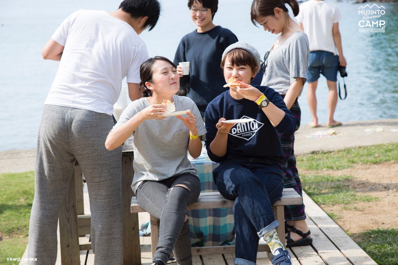「MUJINTO cinema CAMP 2015」の様子。