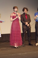 第20回プチョン国際ファンタスティック映画祭より、広瀬すず（左）と小泉徳宏（右）。