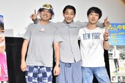 「森山中教習所」トークショーより、左から豊島圭介、野村周平、真造圭伍。