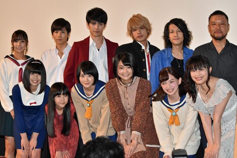 「コープスパーティー Book of Shadows」初日舞台挨拶の様子。