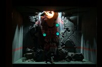 「ゴジラ対エヴァンゲリオン ジオラマ大決戦」にて展示されているジオラマ。