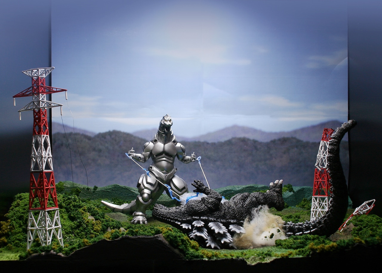 リペイントゴジラ vsエヴァンゲリオン ジオラマフィギュアセット リペイントゴジラ vsエヴァンゲリオン ジオラマフィギュアセット