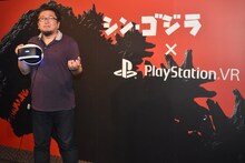 「『シン・ゴジラ』スペシャルデモコンテンツ for PlayStation VR」のトークショーに出席した樋口真嗣。