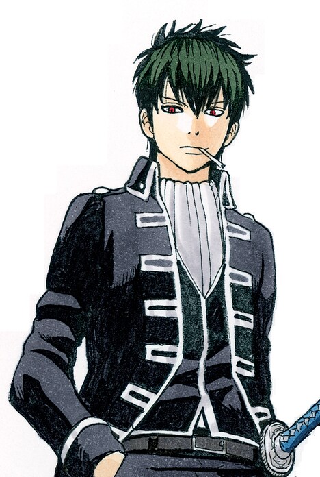 土方十四郎のカラーカット。