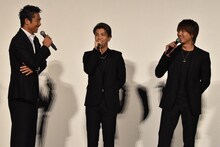 左からAKIRA、岩田剛典、TAKAHIRO。