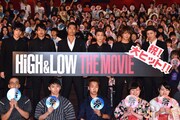 「HiGH&LOW THE MOVIE」大ヒット記念舞台挨拶の様子。