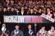 「HiGH&LOW THE MOVIE」大ヒット舞台挨拶の様子。