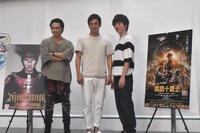 「真田十勇士」大ヒット祈願イベントの様子。