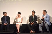 左から松本幸四郎、宮沢りえ、伊勢谷友介、西田敏行。