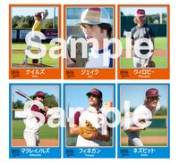 「エブリバディ・ウォンツ・サム!! 世界はボクらの手の中に」前売り特典カード。上段は「フレッシュ！新入部員セット」、下段は「最強！先輩部員セット」。