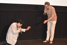 左から島本和彦、庵野秀明。