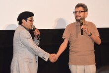 左から島本和彦、庵野秀明。