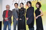 左から東陽一、勝村政信、常盤貴子、池松壮亮、佐津川愛美。