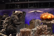 「大ゴジラ特撮王国 YOKOHAMA」展示の様子。