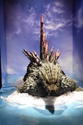 「大ゴジラ特撮王国 YOKOHAMA」展示の様子。