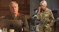 「アイ・イン・ザ・スカイ 世界一安全な戦場」より、アラン・リックマン（左）とヘレン・ミレン（右）。