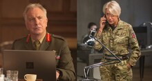 「アイ・イン・ザ・スカイ 世界一安全な戦場」より、アラン・リックマン（左）とヘレン・ミレン（右）。