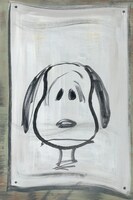 「もういちど、はじめましてスヌーピー。」にて展示されるイラストレーション。