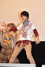 名乗りを披露する中尾暢樹。