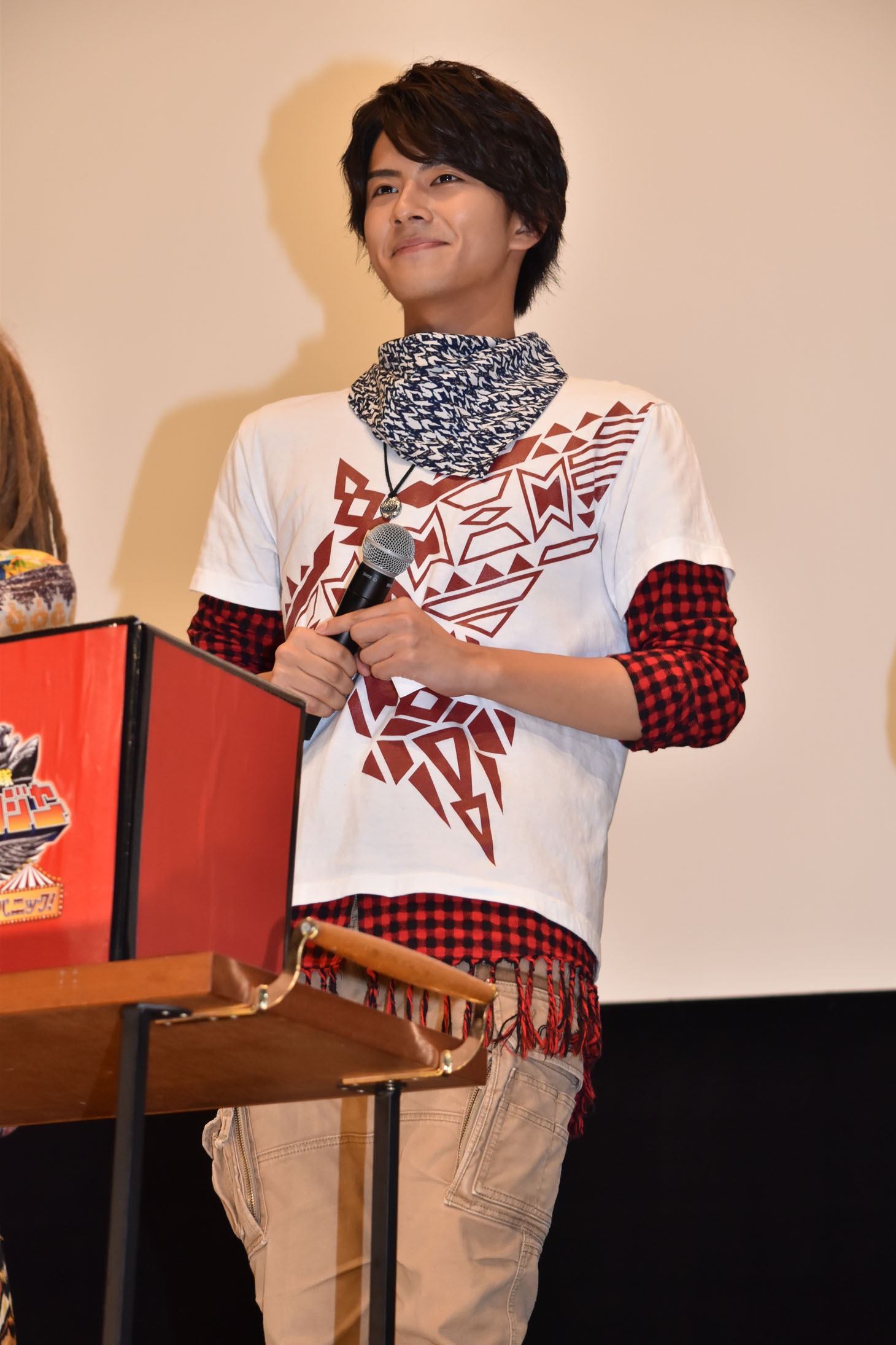 プレゼント抽選会の様子。