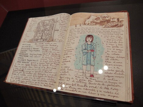 ギレルモ・デル・トロの自筆ノート。