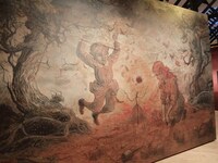 「クリムゾン・ピーク」をモチーフにした壁画。