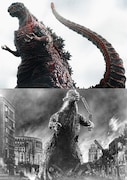 「シン・ゴジラ」(上)、「ゴジラ」(下) (c)2016 TOHO CO., LTD. (c)TOHO CO., LTD.