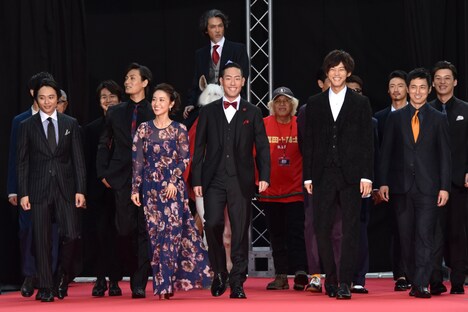 「真田十勇士」レッドカーペットセレモニーの様子。