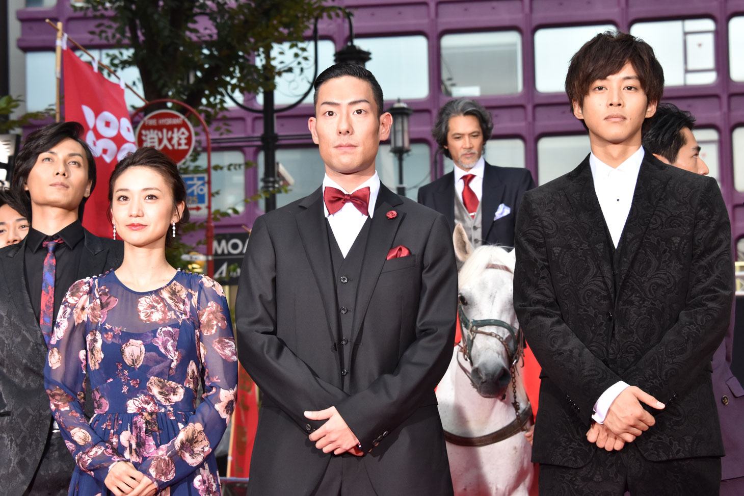 「真田十勇士」レッドカーペットセレモニーの様子。