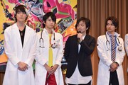 「仮面ライダーエグゼイド」製作発表記者会見の様子。