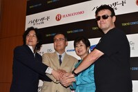 東京コミックコンベンション 2016の開催発表記者会見の様子。