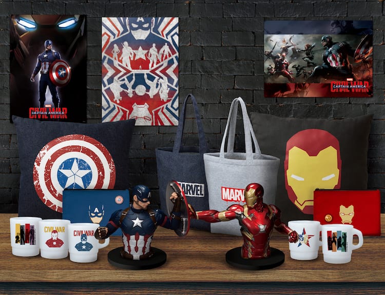 シビル・ウォー」くじ発売、アイアンマン胸像フィギュアやクッション 