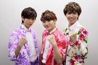 左からリョウガ、ユーキ、タカシ。