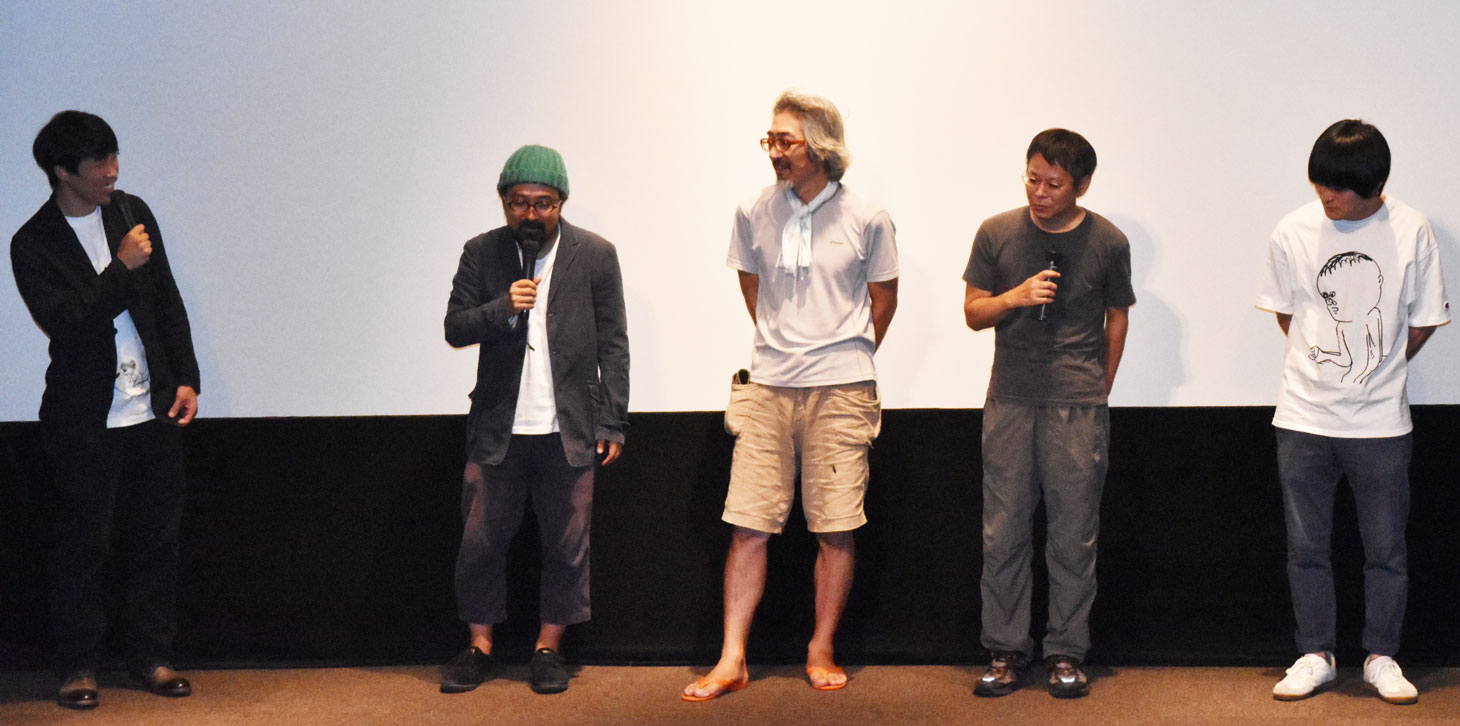 左から松江哲明、山下敦弘、いまおかしんじ、いましろたかし、大橋裕之。