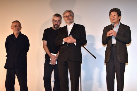 「レッドタートル ある島の物語」完成披露舞台挨拶の様子。