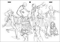 吉成曜が描いたラフスケッチ。