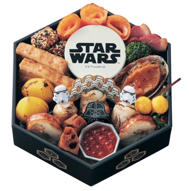 「おせち・スター・ウォーズ・三段重」三の重（ダークサイドの世界）。