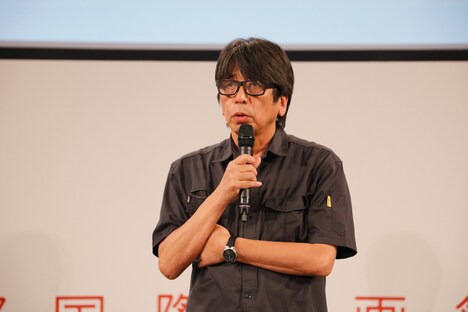 京都国際映画祭2016のプログラム会見に出席した森達也。