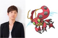 櫻井孝宏（左）とテントモン（右）。