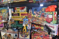 ヴィンテージグッズの数々。