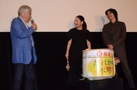 「だれかの木琴」初日舞台挨拶の様子。