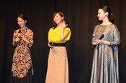 「カノン」完成披露試写会の様子。