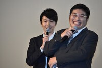 「シン・ゴジラ」舞台挨拶の様子。