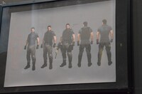 「東京ゲームショウ2016」のカプコンブースに展示されている「バイオハザード：ヴェンデッタ」ビジュアル。