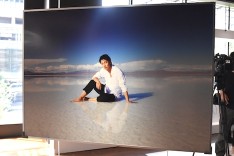 写真展の様子。