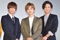 左から赤澤燈、吉沢亮、浅香航大。