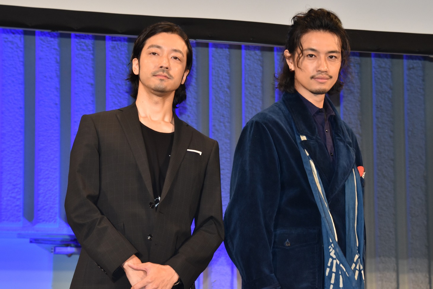 「blank13」発表会の様子。左から金子ノブアキ、齊藤工（斎藤工）。