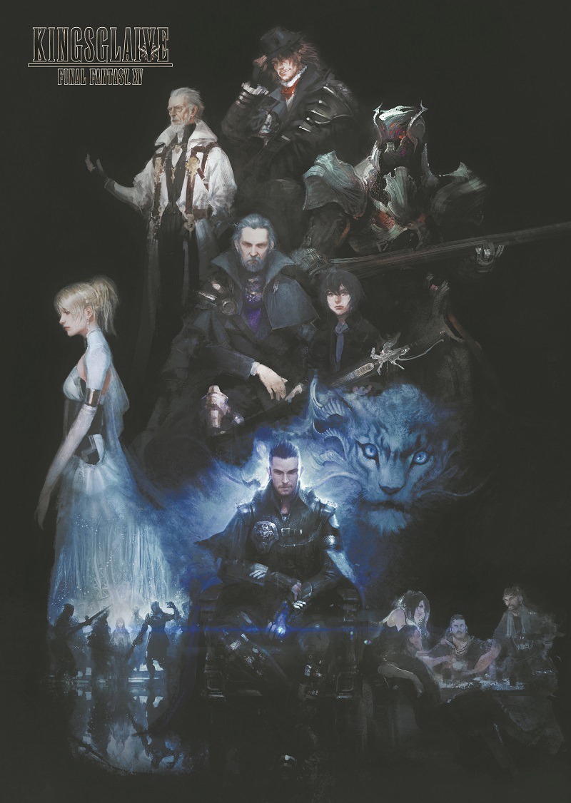 「KINGSGLAIVE FINAL FANTASY XV」4D版上映の来場者に先着でプレゼントされるクリアポスターのビジュアル。